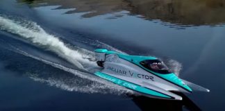 Jaguar s’offre un record de vitesse avec un bateau 100% électrique