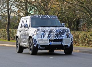 Le futur Land Rover Defender 110 surpris au Royaume-Uni