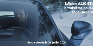 L’Alpine A110 GT dans le troisième opus de la saga LARGO WINCH